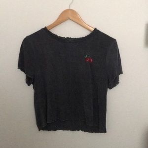 Ruffled cherry shirt